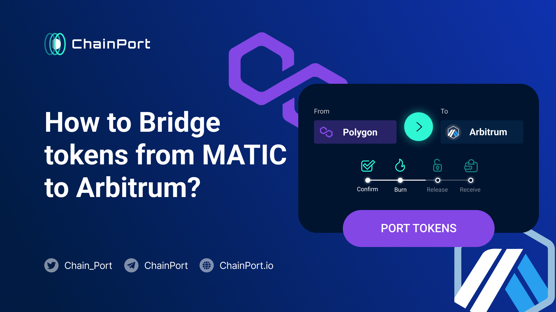 How to Bridge tokens from Polygon to Arbitrum? In 4 Steps Chainport.io